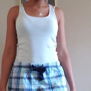 (94)Old Navy Women's Light Blue Ribbed Tank Top Size Medium (EUC)